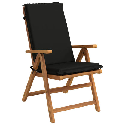vidaXL High Back Chair Cushion GEMERT 4 pcs 100% Polyester Black 3