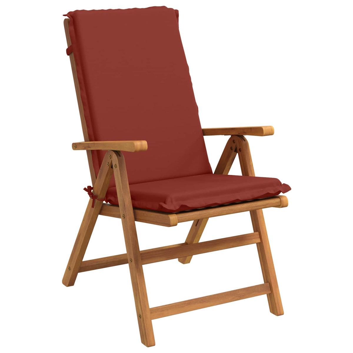vidaXL High Back Chair Cushion GEMERT 4 pcs 100% Polyester Red 3
