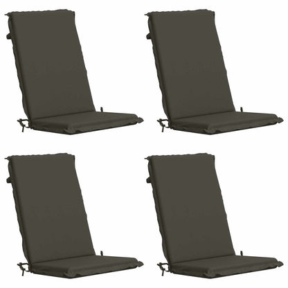 vidaXL High Back Chair Cushion GEMERT 4 pcs 100% Polyester Anthracite 2