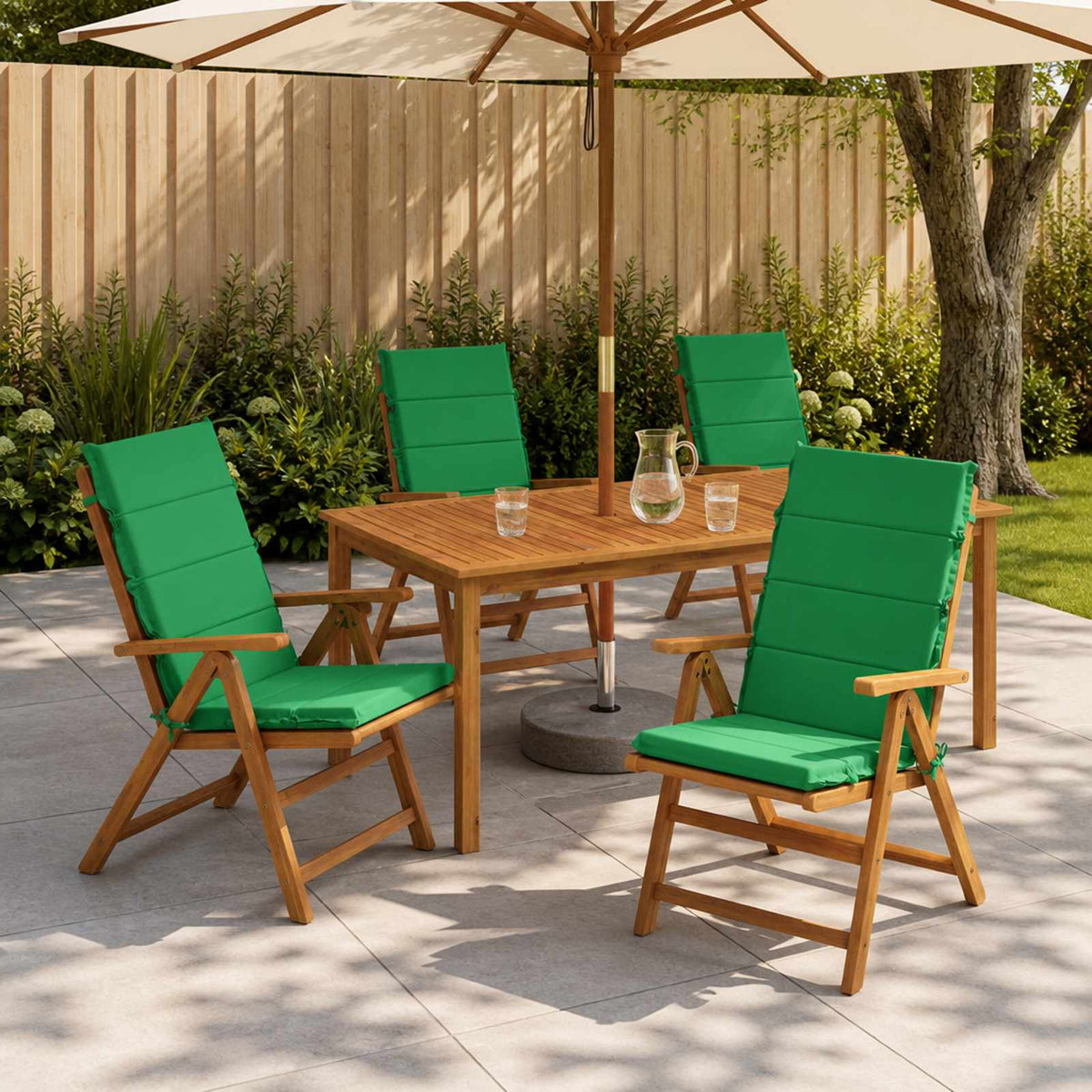 High Back Chair Cushion GEMERT Polyester Green