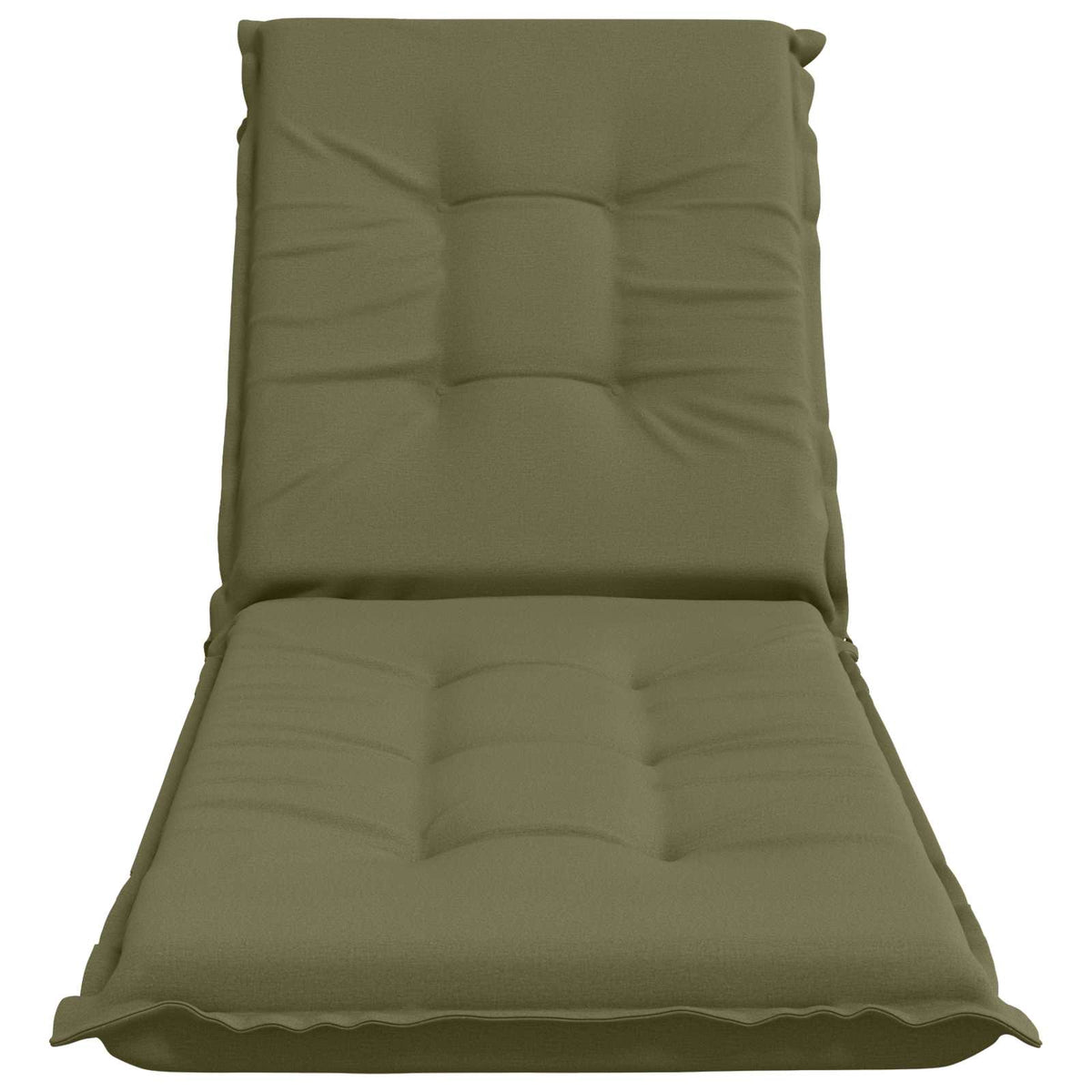 vidaXL Sunlounger Cushion GEMERT 100% Polyester Olive Green 4