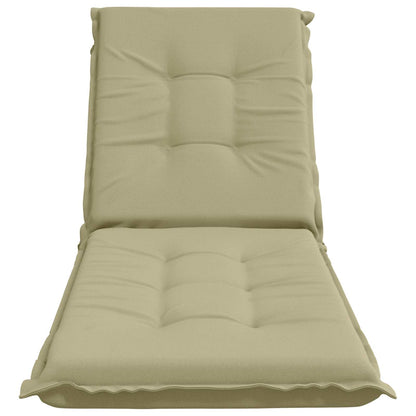 vidaXL Sunlounger Cushion GEMERT 100% Polyester Light Green 4