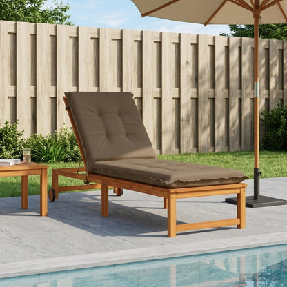Sunlounger Cushion GEMERT 100% Polyester Taupe
