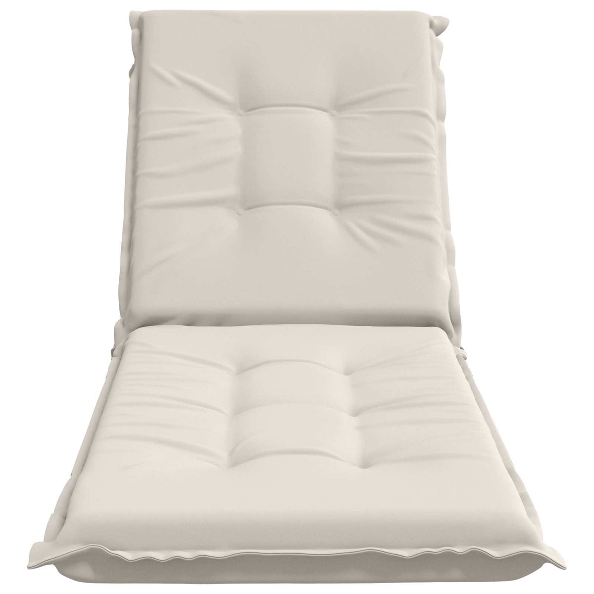 vidaXL Sunlounger Cushion GEMERT 100% Polyester White 190 x 60 x 9 cm 4