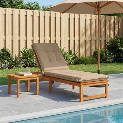 vidaXL Sunlounger Cushion GEMERT 100% Polyester Sand 190 x 60 x 9 cm 1