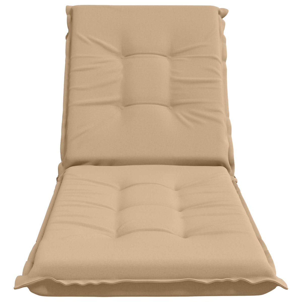 vidaXL Sunlounger Cushion GEMERT 100% Polyester Sand 190 x 60 x 9 cm 4