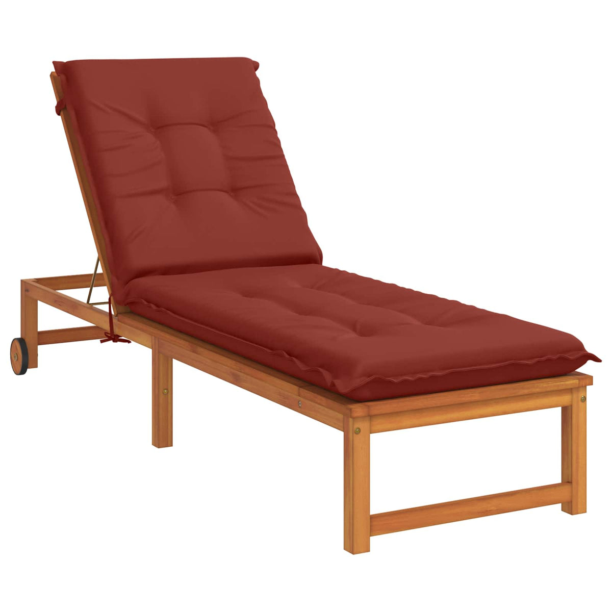 vidaXL Sunlounger Cushion GEMERT 100% Polyester Red 190 x 60 x 9 cm 3