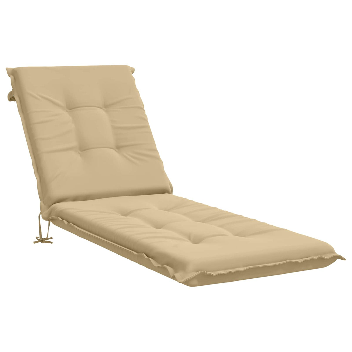 vidaXL Sunlounger Cushion GEMERT 100% Polyester Beige 190 x 60 x 9 cm 2