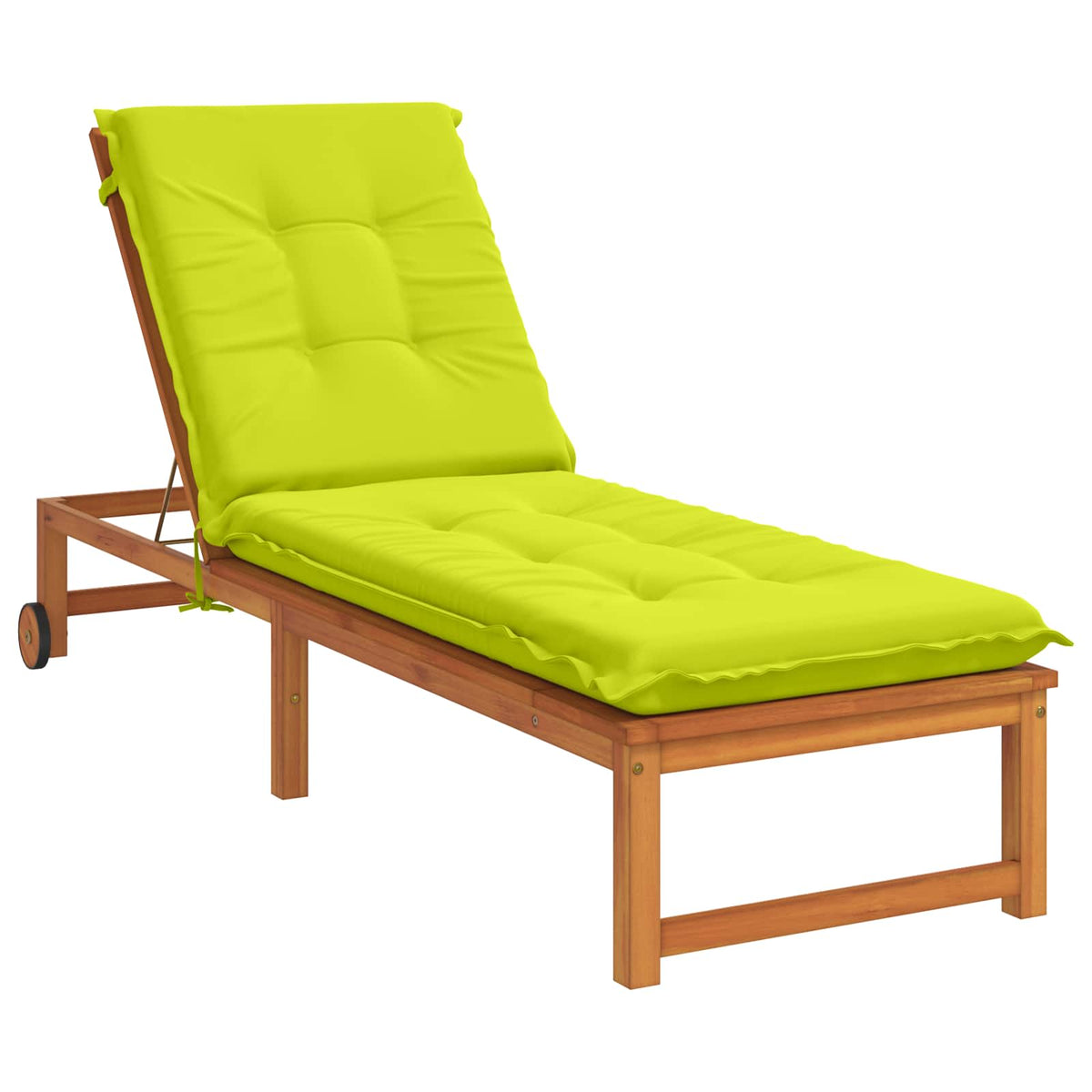 vidaXL Sunlounger Cushion GEMERT 100% Polyester Bright Green 3