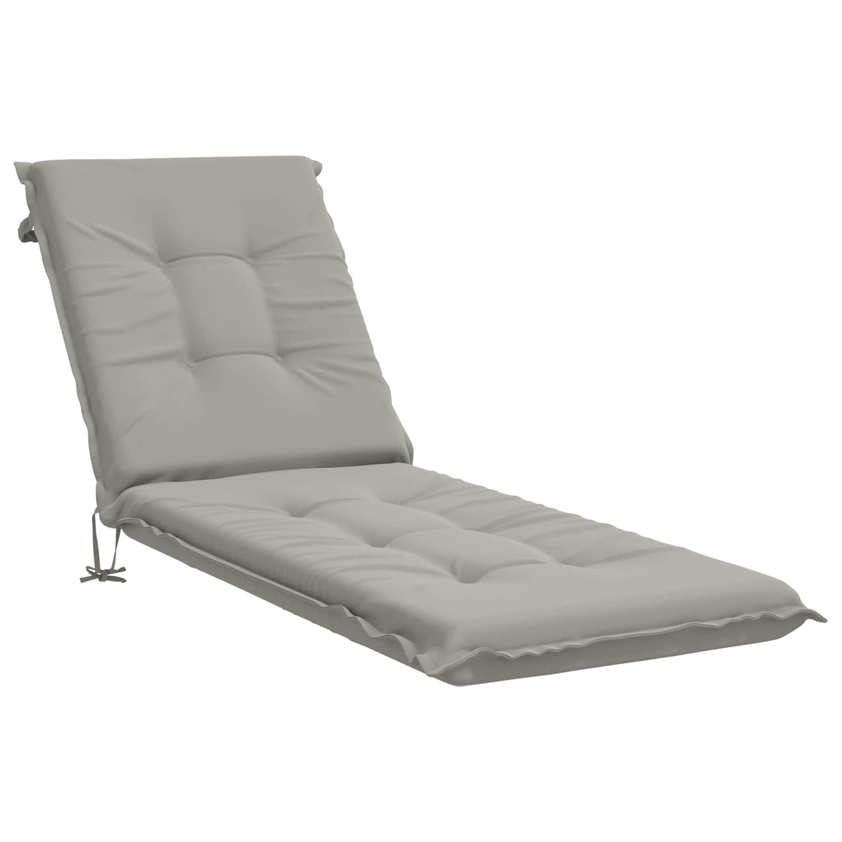 vidaXL Sunlounger Cushion GEMERT 100% Polyester Grey 190 x 60 x 9 cm 2