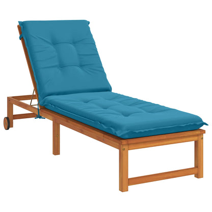 vidaXL Sunlounger Cushion GEMERT 100% Polyester Light Blue 3