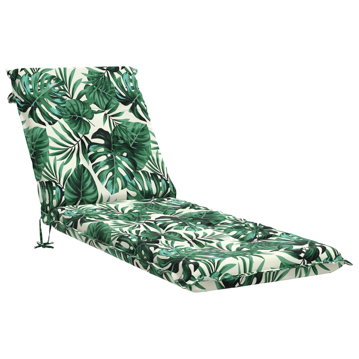 vidaXL Sunlounger Cushion GEMERT 100% Polyester Leaf Pattern 2