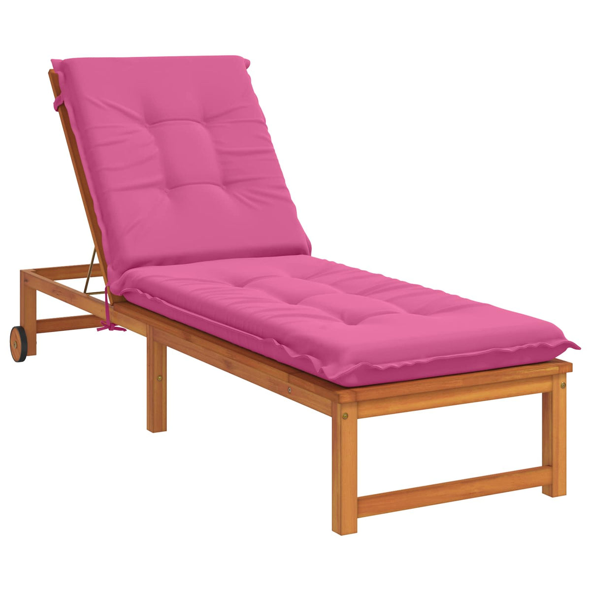 vidaXL Sunlounger Cushion GEMERT 100% Polyester Pink 190 x 60 x 9 cm 3