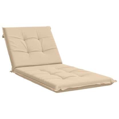 Sunlounger Cushion GEMERT 100% Polyester Melange 190 x 70 x 9 cm Cream