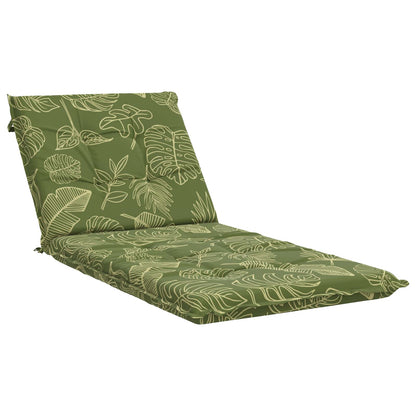 vidaXL Sunlounger Cushion GEMERT 100% Polyester Leaf Design 2