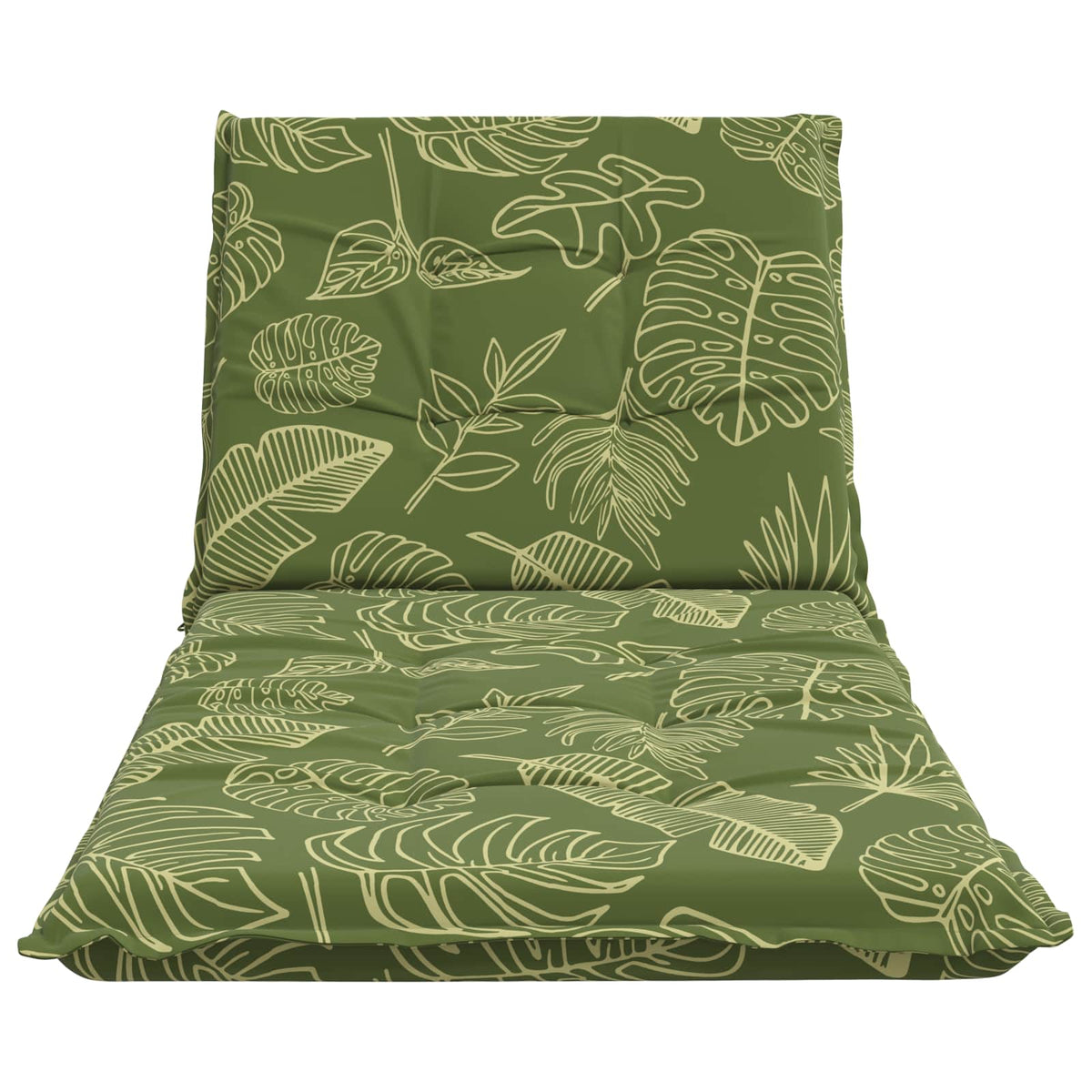 vidaXL Sunlounger Cushion GEMERT 100% Polyester Leaf Design 4