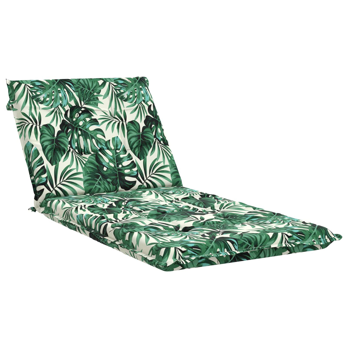 vidaXL Sunlounger Cushion GEMERT 100% Polyester Leaf Pattern 2