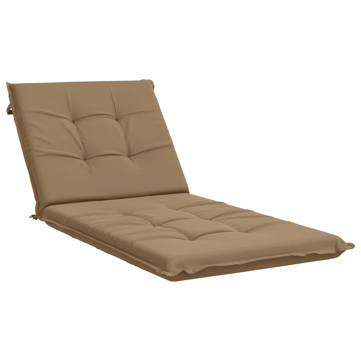 vidaXL Sunlounger Cushion GEMERT 100% Polyester Taupe 190 x 70 x 9 cm 2