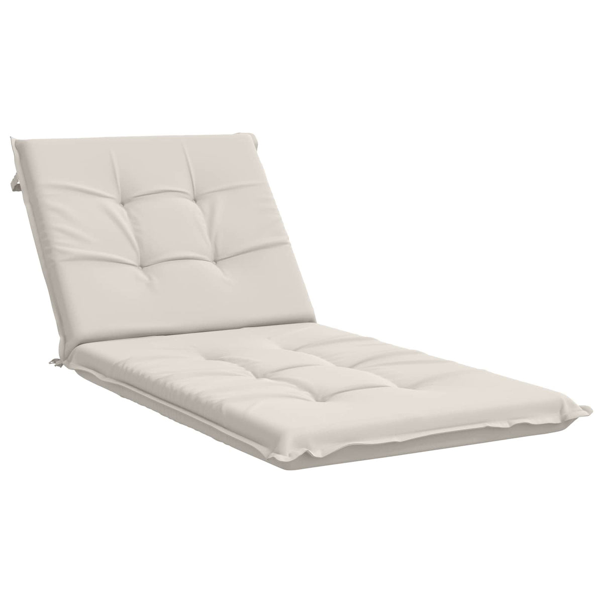 Sunlounger Cushion GEMERT 100% Polyester Melange 190 x 80 x 9 cm White
