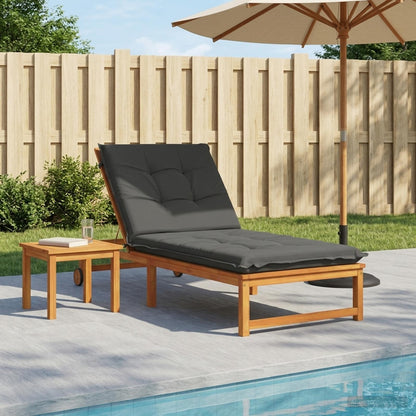 Sunlounger Cushion GEMERT 100% Polyester Anthracite 1