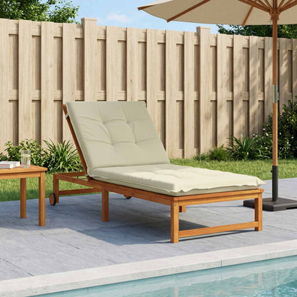 Sunlounger Cushion GEMERT Polyester 190 x 70 x 9 cm Cream