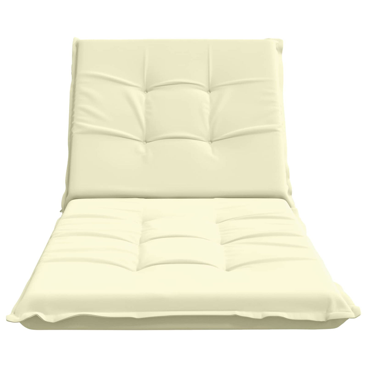 vidaXL Sunlounger Cushion GEMERT 100% Polyester Cream 190 x 80 x 9 cm 4