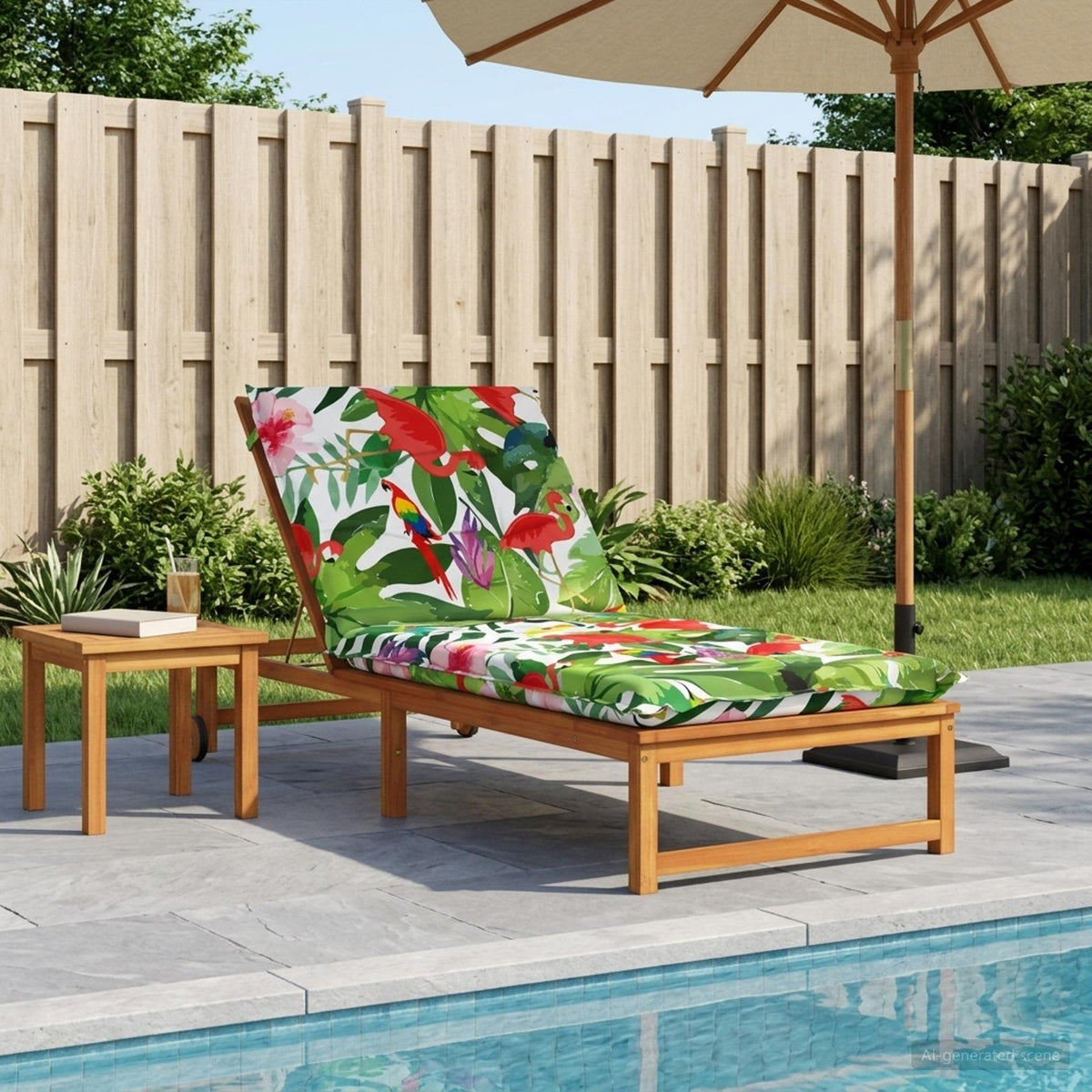 vidaXL Sunlounger Cushion GEMERT 100% Polyester Multicolour 1