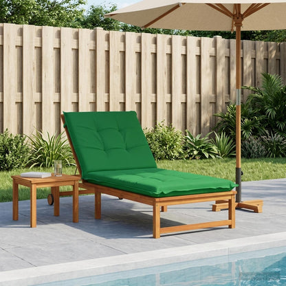 vidaXL Sunlounger Cushion GEMERT 100% Polyester Green 190 x 80 x 9 cm 1