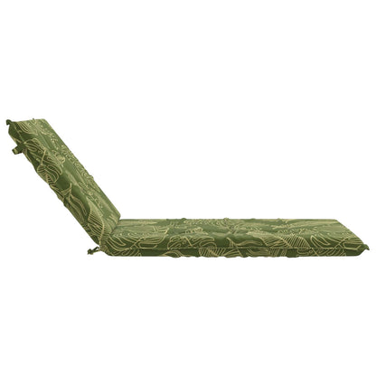 vidaXL Sunlounger Cushion GEMERT 100% Polyester Leaf Design 5