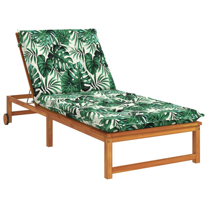 Sunlounger Cushion GEMERT Polyester 190 x 80 x 9 cm Leaf pattern