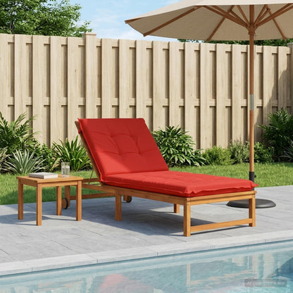 Sunlounger Cushion GEMERT Polyester 190 x 80 x 9 cm Red