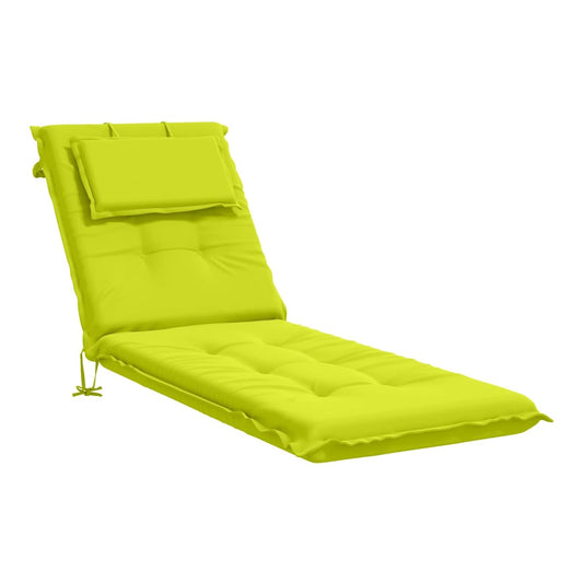 vidaXL Sunlounger Cushion GEMERT 100% Polyester Bright Green 2
