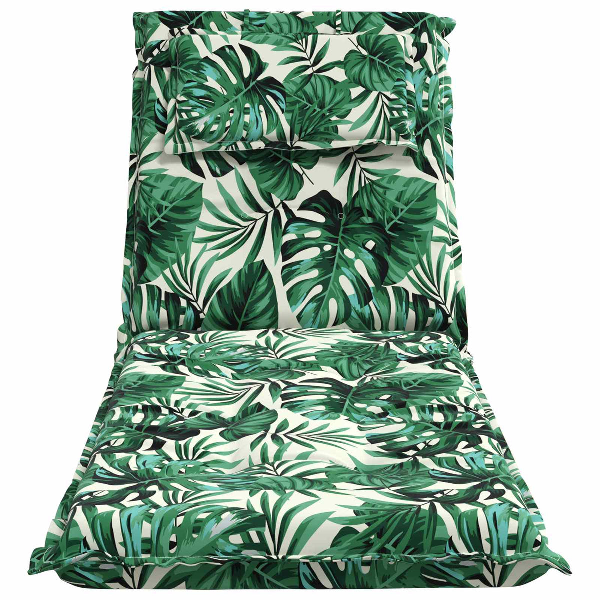 vidaXL Sunlounger Cushion GEMERT 100% Polyester Leaf Pattern 4