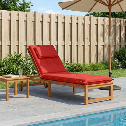 Sunlounger Cushion GEMERT 100% Polyester Red