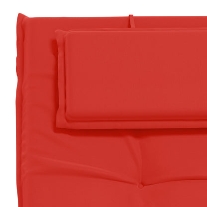 Sunlounger Cushion GEMERT 100% Polyester Red