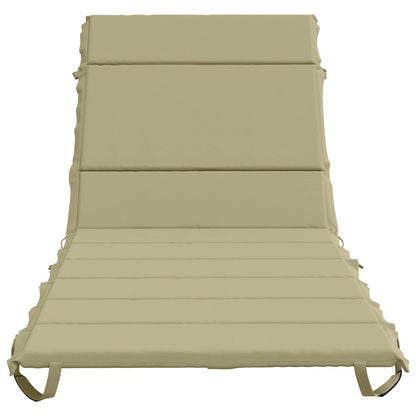 vidaXL Sunlounger Cushion GEMERT 100% Polyester Light Green 4