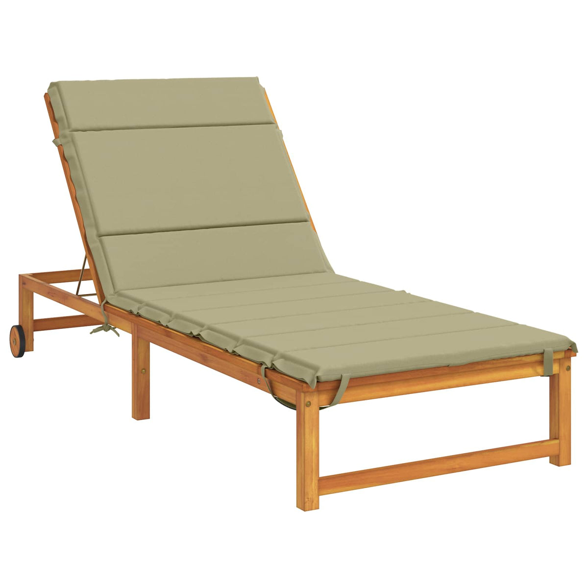 vidaXL Sunlounger Cushion GEMERT 100% Polyester Light Green 3