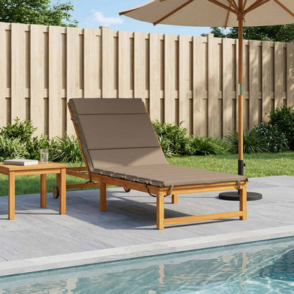 vidaXL Sunlounger Cushion GEMERT 100% Polyester Taupe 200 x 80 x 3 cm 1