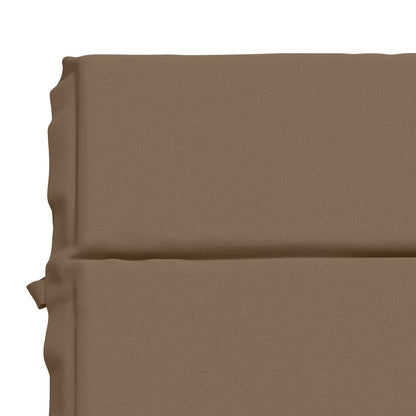vidaXL Sunlounger Cushion GEMERT 100% Polyester Taupe 200 x 80 x 3 cm 6