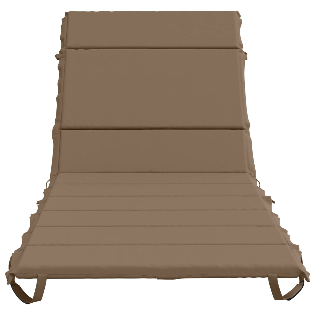vidaXL Sunlounger Cushion GEMERT 100% Polyester Taupe 200 x 80 x 3 cm 4