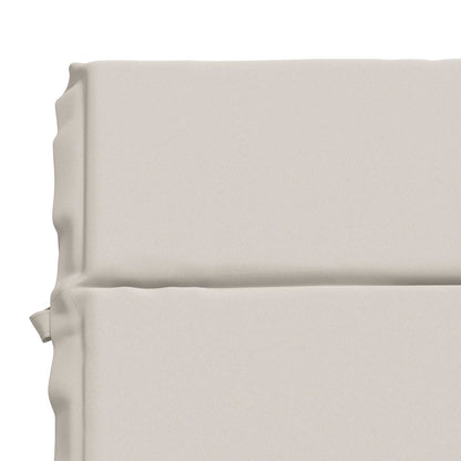 vidaXL Sunlounger Cushion GEMERT 100% Polyester White 200 x 80 x 3 cm 6