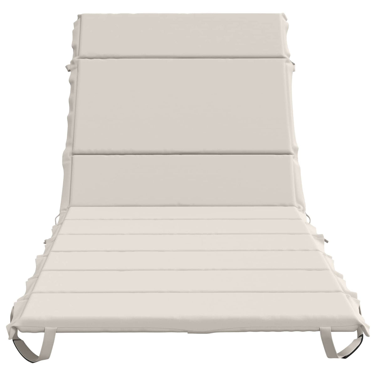 vidaXL Sunlounger Cushion GEMERT 100% Polyester White 200 x 80 x 3 cm 4
