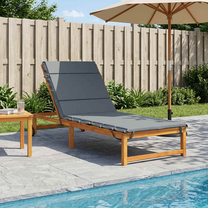 vidaXL Sunlounger Cushion GEMERT 100% Polyester Blue 200 x 80 x 3 cm 1