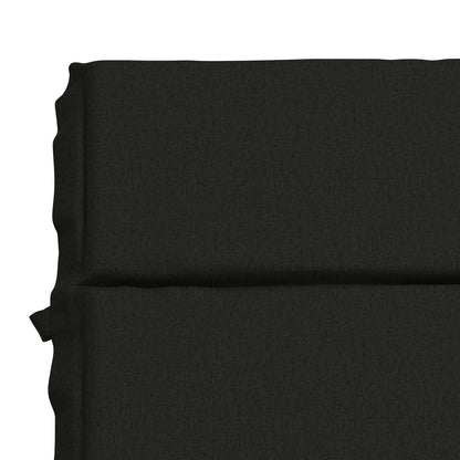 vidaXL Sunlounger Cushion GEMERT 100% Polyester Black 200 x 80 x 3 cm 6