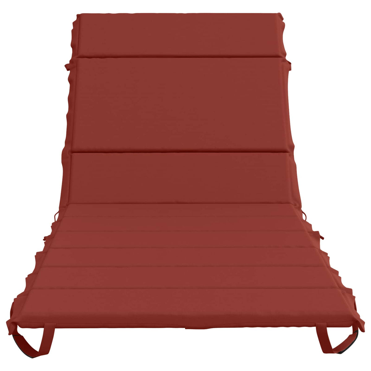 vidaXL Sunlounger Cushion GEMERT 100% Polyester Red 200 x 80 x 3 cm 4