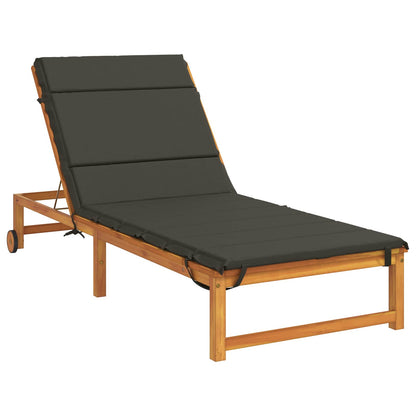 vidaXL Sunlounger Cushion GEMERT 100% Polyester Anthracite 3