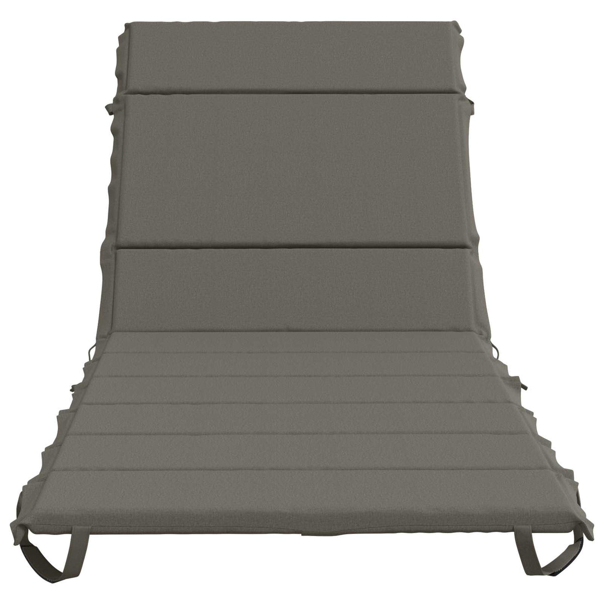 vidaXL Sunlounger Cushion GEMERT 100% Polyester Grey 200 x 80 x 3 cm 4