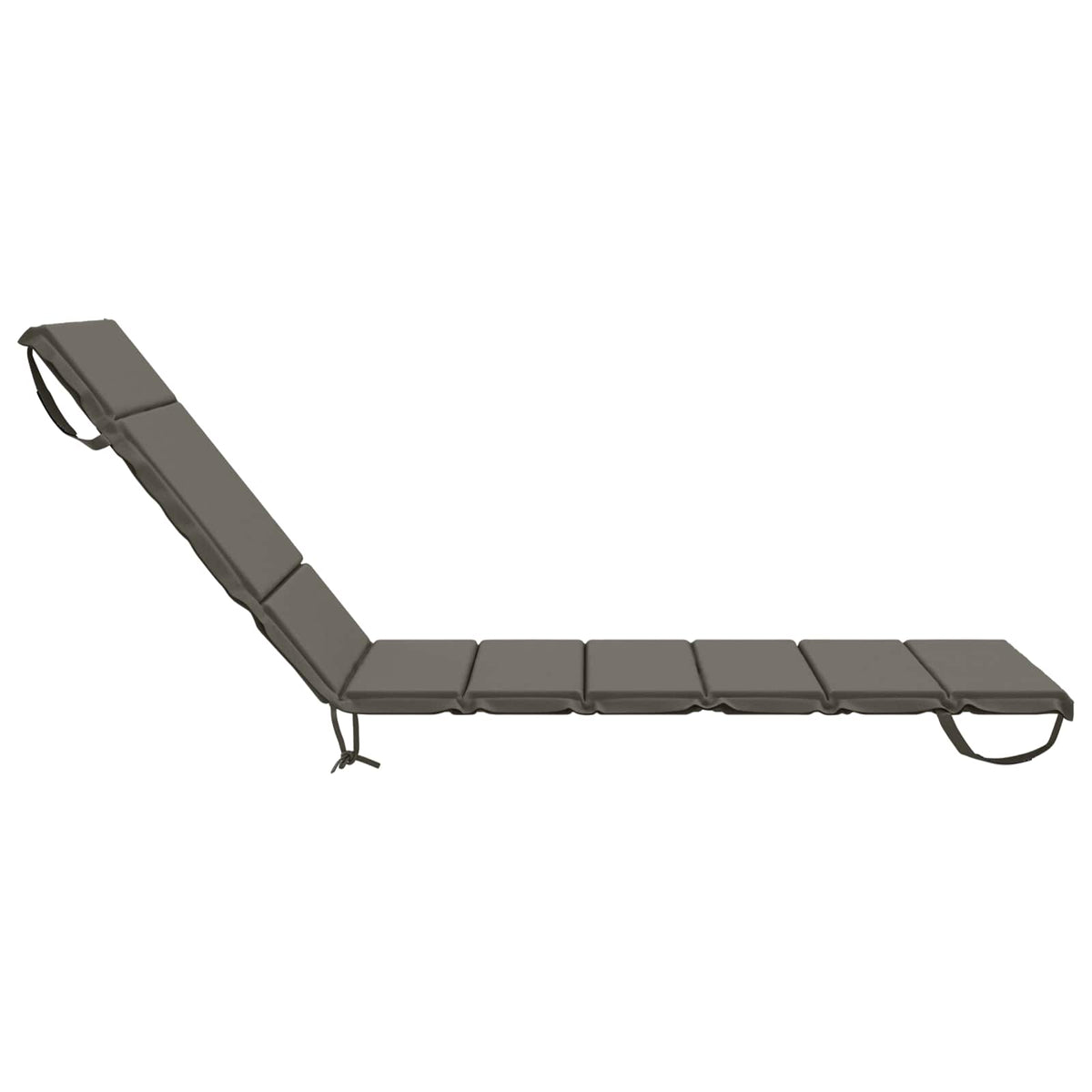 vidaXL Sunlounger Cushion GEMERT 100% Polyester Grey 200 x 80 x 3 cm 5