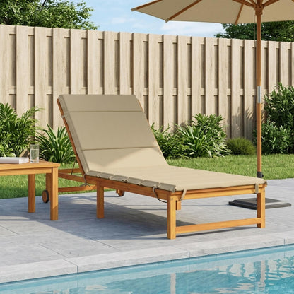 Sunlounger Cushion GEMERT 100% Polyester Beige