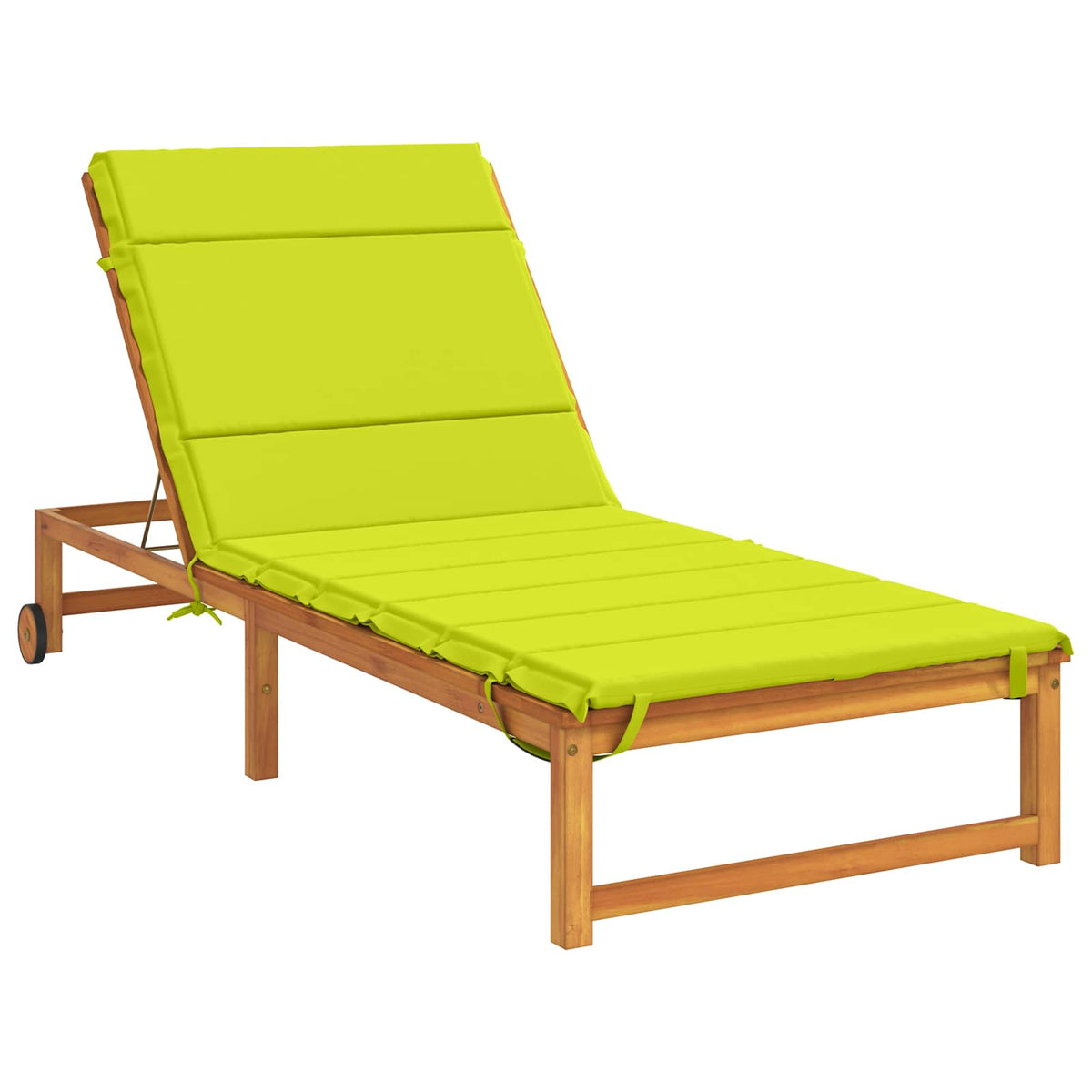 vidaXL Sunlounger Cushion GEMERT 100% Polyester Bright Green 3